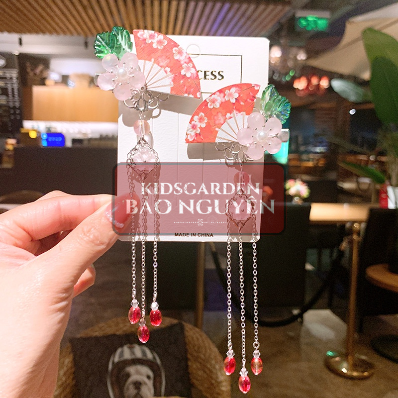 Kẹp tóc đẹp mẫu quạt cho bé gái/bạn nữ phong cách cổ trang/cosplay - KIDSGARDEN BẢO NGUYÊN