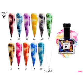 Set Cồn Loang Vinimay 12 màu lẻ chai