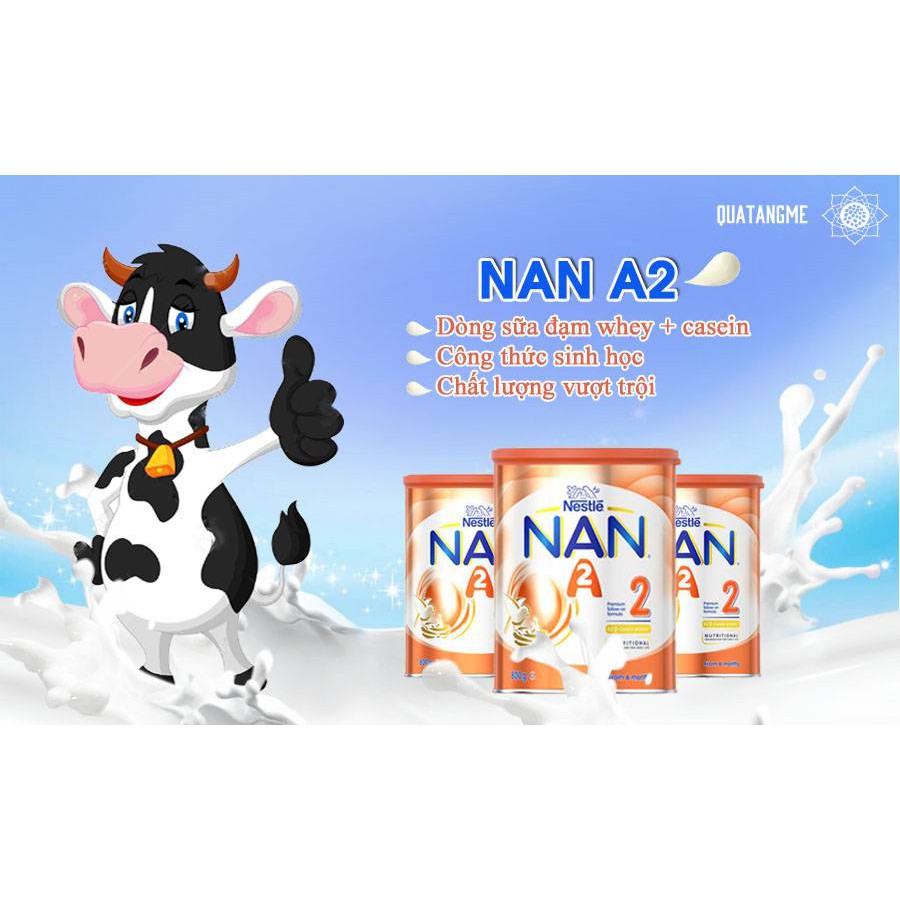 Sữa NAN A2 Úc Số 1,2,3 Lon 800g  FREESHIP  (Date mới nhất)