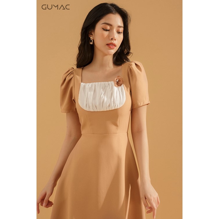 [Mã MABR07062 giảm 8% tối đa 50K đơn từ 249K] Đầm rã đô xếp nhún DA733 GUMAC | BigBuy360 - bigbuy360.vn