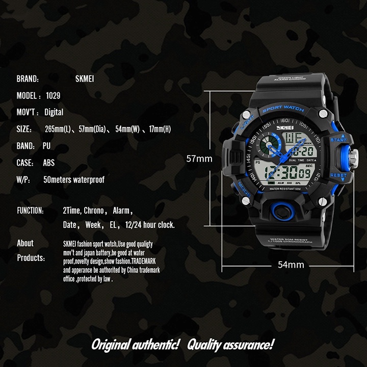 [Xả Hàng - Bán Lỗ] Đồng Hồ Nam Điện Tử SKMEI 1299, SKMEI 1243, SKMEI 1335