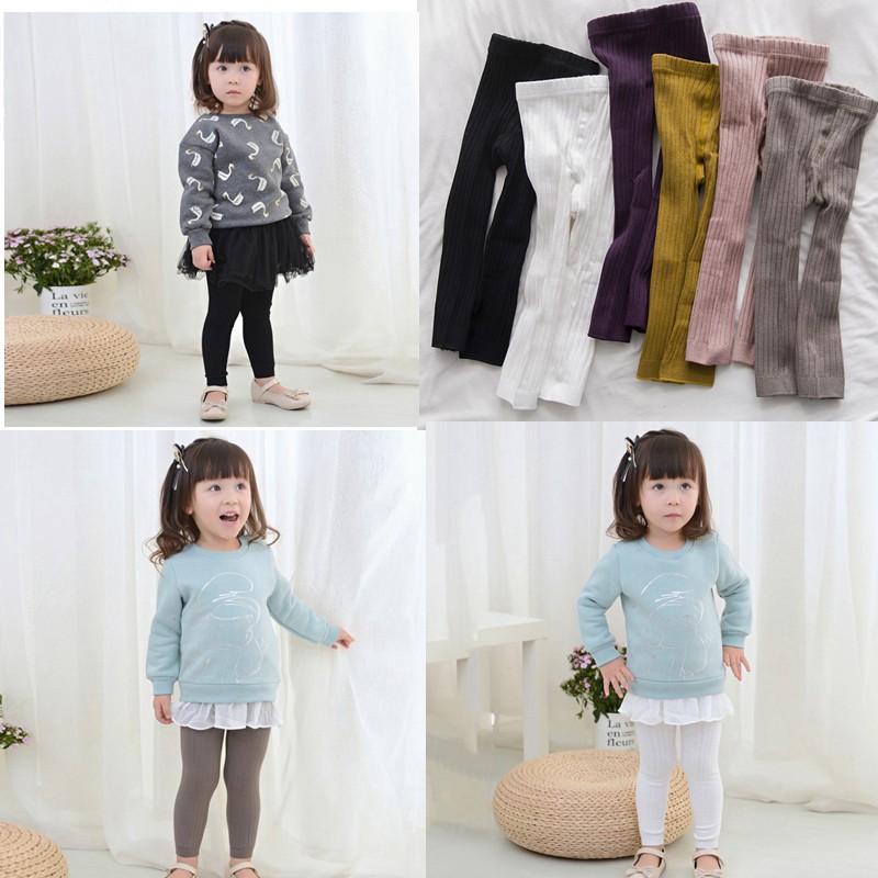 Quần Legging Phong Cách Hàn Quốc Xinh Xắn Dành Cho Bé Gái