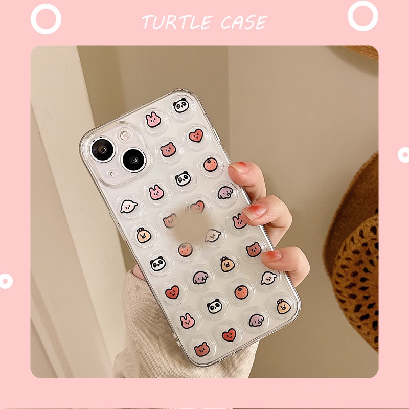 Ốp lưng iphone ốp Điện Thoại Trong Suốt Họa Tiết Động Vật Hoạt Hình Cho iPhone 13 12 11 PROMAX XS XR XSMAX SE2020 6 7 8PLUS