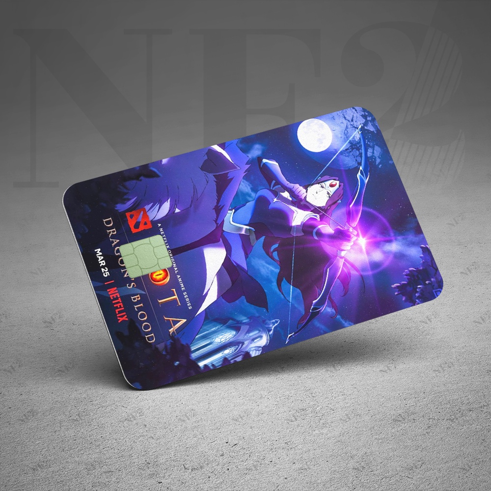 DRAGON'S BLOOD DOTA 2 - Decal Sticker Thẻ ATM (Thẻ Chung Cư, Thẻ Xe, Credit, Debit Cards) Miếng Dán Trang Trí NF2 Cards