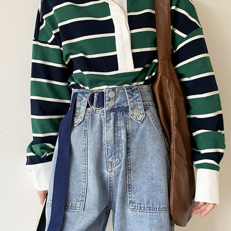 Quần Jeans Dài Ống Rộng Thời Trang Dành Cho Nữ