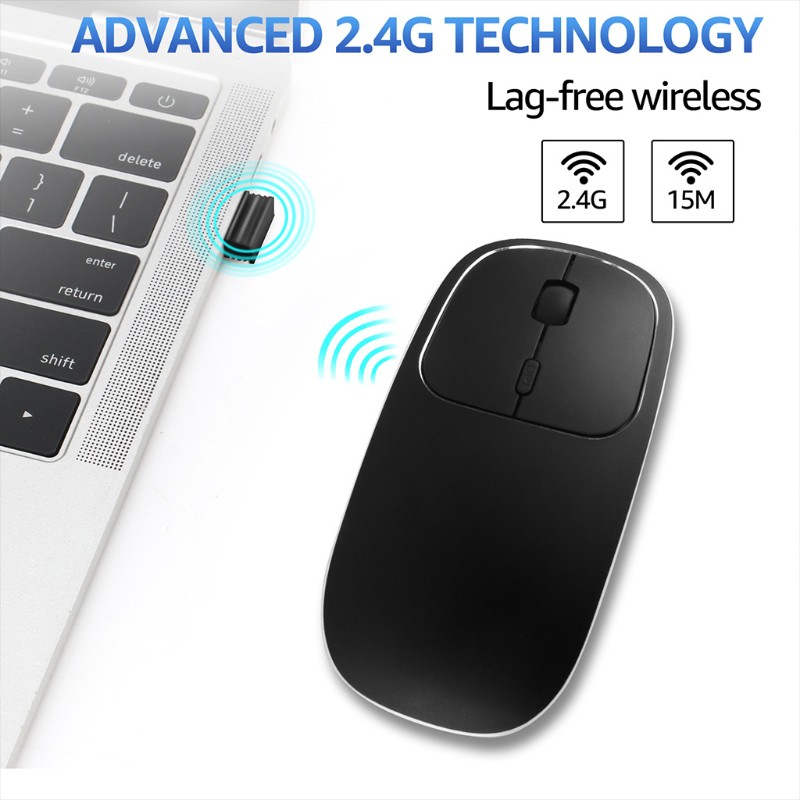 Chuột Không Dây 2 Trong 1 Usb Type C 2.4ghz 1600dpi