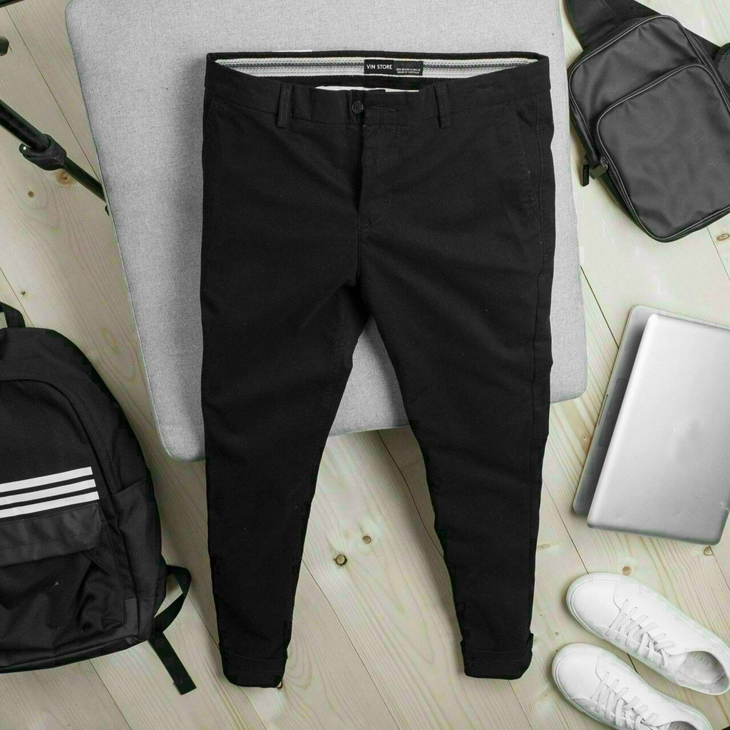 Quần kaki nam cao cấp trơn đơn giản lịch lãm, quần dài nam phong cách công sở, đi chơi, dạo phố, True Store, QJ017