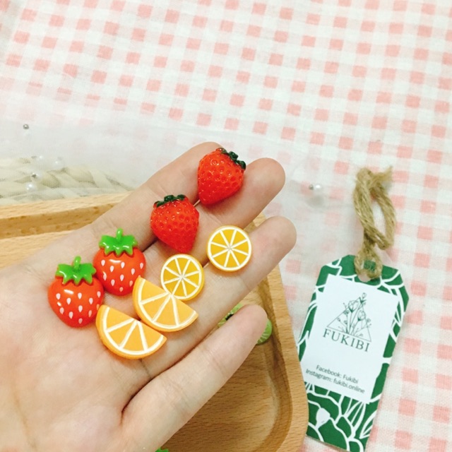 BÔNG TAI TRÁI CÂY CỰC YÊU ẢNH THẬT