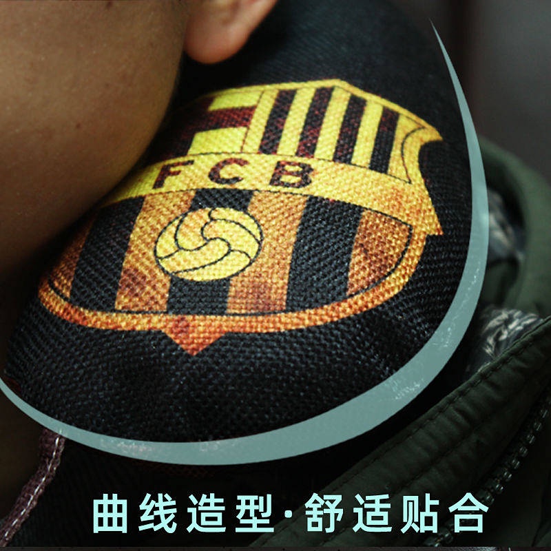 U-Shape Pillow Car Neck Pillow Vertebra Nap Travel U-Shaped Headrest Real Madrid Barcelona Juve Ac Liverpool (Ball Game) Fan Supplies BRnc