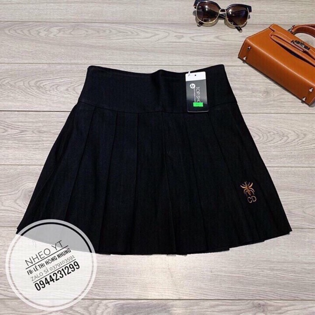 CHÂN VÁY XẾP LY UMI THÊU ONG | BigBuy360 - bigbuy360.vn