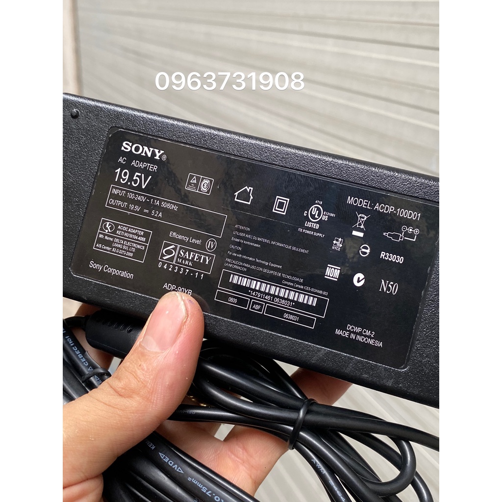 Adapter nguồn tivi Sony 19.5V 5.2A hàng Indonesia