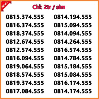 Sim số đẹp Vinaphone đồng giá 2000k