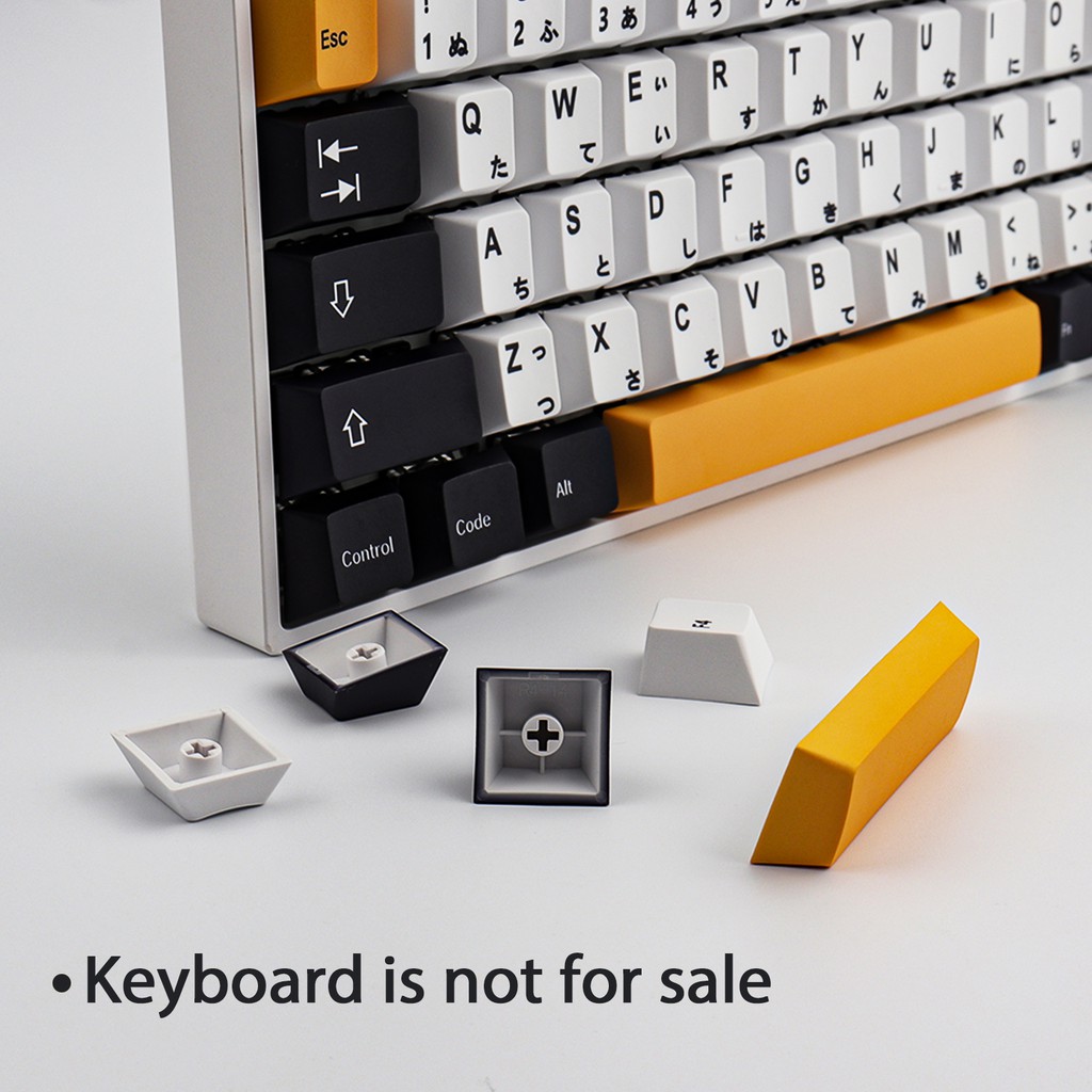PBT Keycaps, 145 Keycaps Cherry Profile Dye-Sublimation Nhật Bản Keycap cho bàn phím cơ Cherry MX, Bố cục tiếng Anh , Bố cục ISO