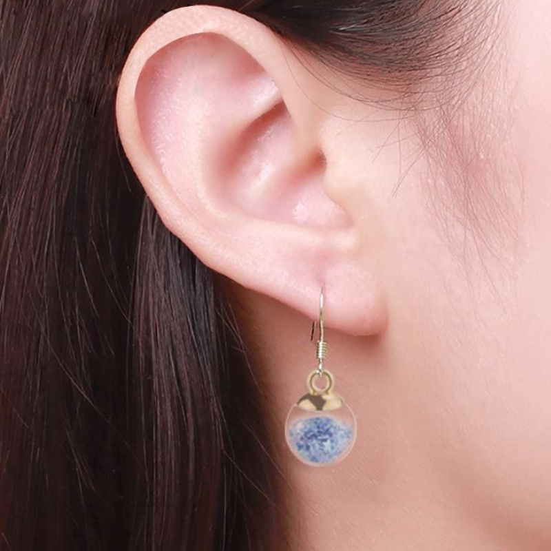Bộ 18 quả cầu thủy tinh trong suốt 16mm dùng làm đồ trang sức thủ công