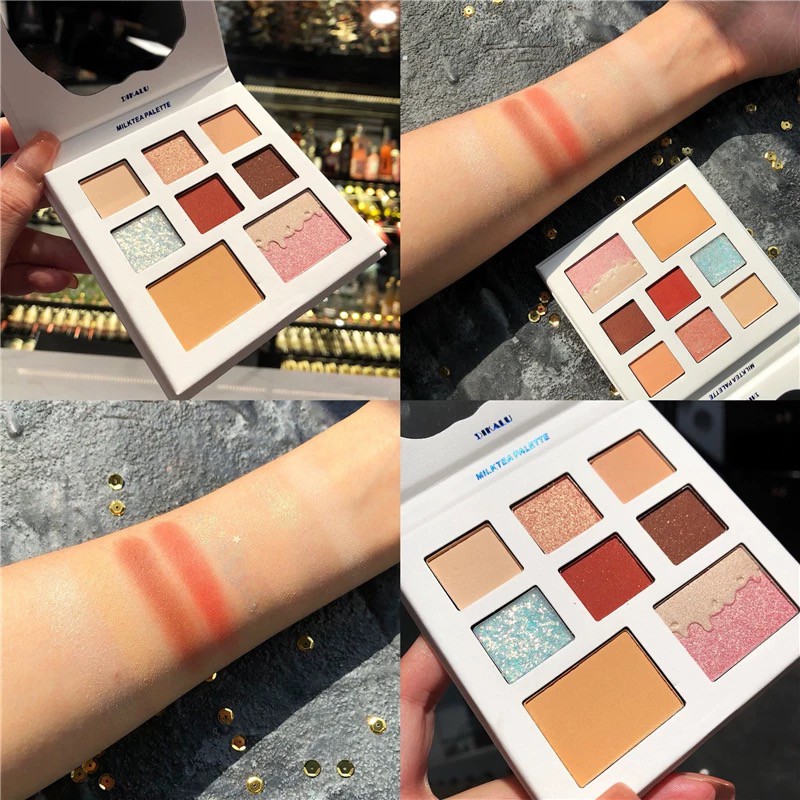 Bảng mắt 8 màu DIKALU trà sữa Milk Tea Palette DIKA07