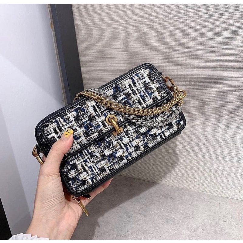 [MA 80840325]Túi Cnk bản au tuon 2 dây kèm túi vải mã Qr - Ảnh thật HANA BAG