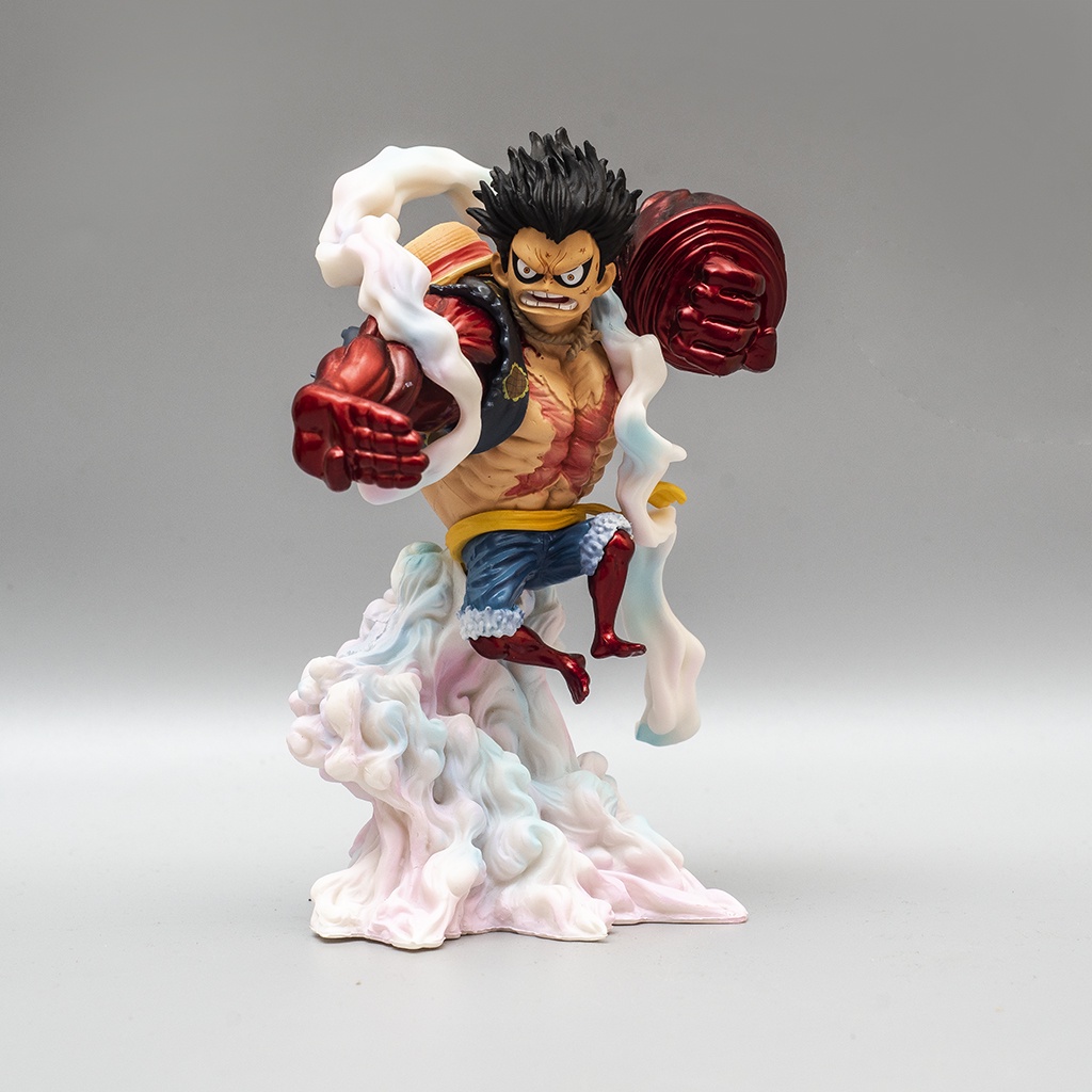 Mô hình One Piece Luffy Gear 4 Bounce Man LF10 cao 18cm, mô hình One Piece Figure Luffy băng Mũ Rơm Haki Shop