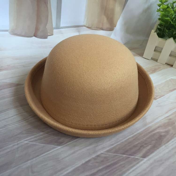 Bán lẻ Mũ phớt cho bé gái Mũ phớt Mũ lưỡi trai Mũ đầm trẻ em Mũ phớt mũ phớt len Nón len Nón kết