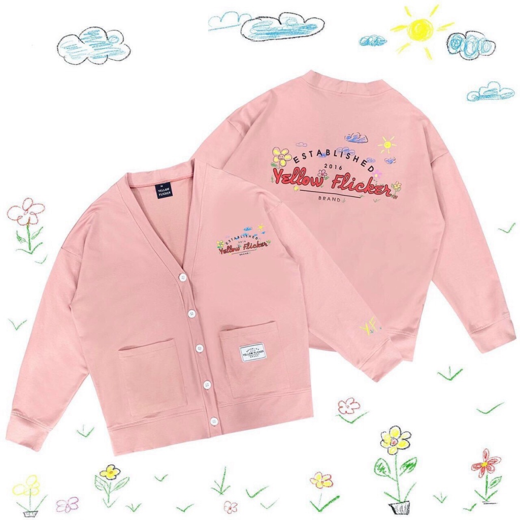 Áo Khoác Cadigan,Sweater áo khoác nữ in Chữ Phong Cách UIIzang Hàn Quốc TP[NewUnisex]