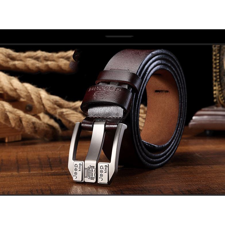 Thắt lưng Da Bò Thật nam cao cấp – Họa tiết trên thật mặt độc đáo Quý Ông 2020