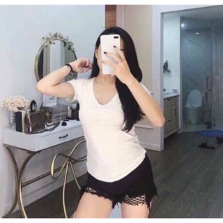 Áo pull cổ tim