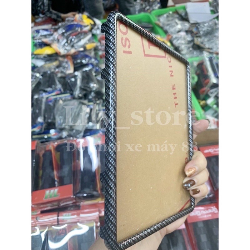 Bộ Viền Biển Số Cacbon Cao Cấp Gắn Mọi Loại Xe