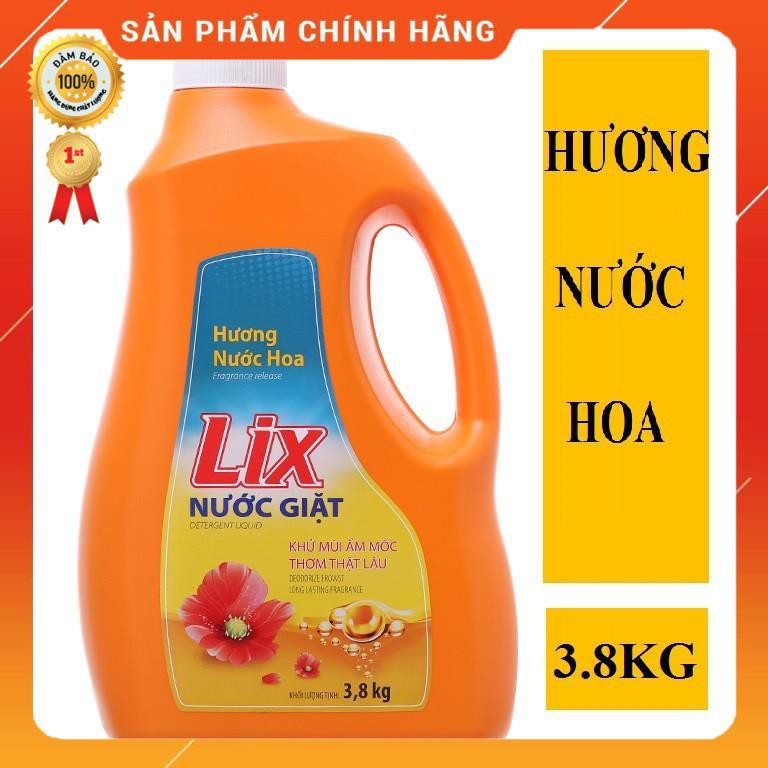 Combo 2 Can nước giặt Lix 3,6kg Đậm đặc,giặt sạch 99,9% dùng cho giặt tay và giặt máy