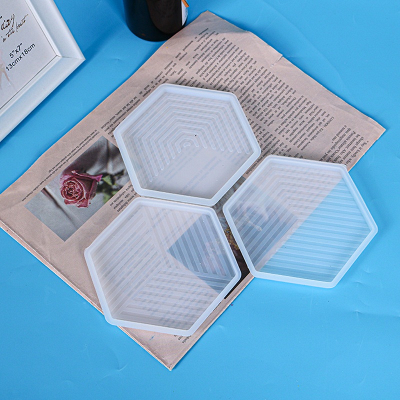 Khuôn Silicone Làm Đế Lót Ly Bằng Epoxy UV DIY