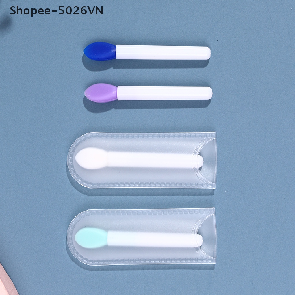 [Hàng mới về] 10 cọ silicon thoa son môi tiện lợi