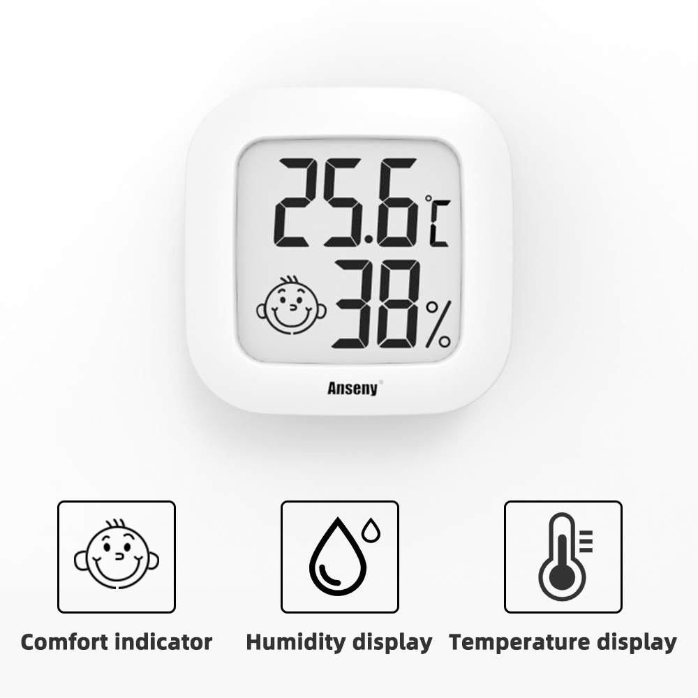Đồng Hồ Đo Nhiệt Độ Và Độ Ẩm Màn Hình LCD Kỹ Thuật Số