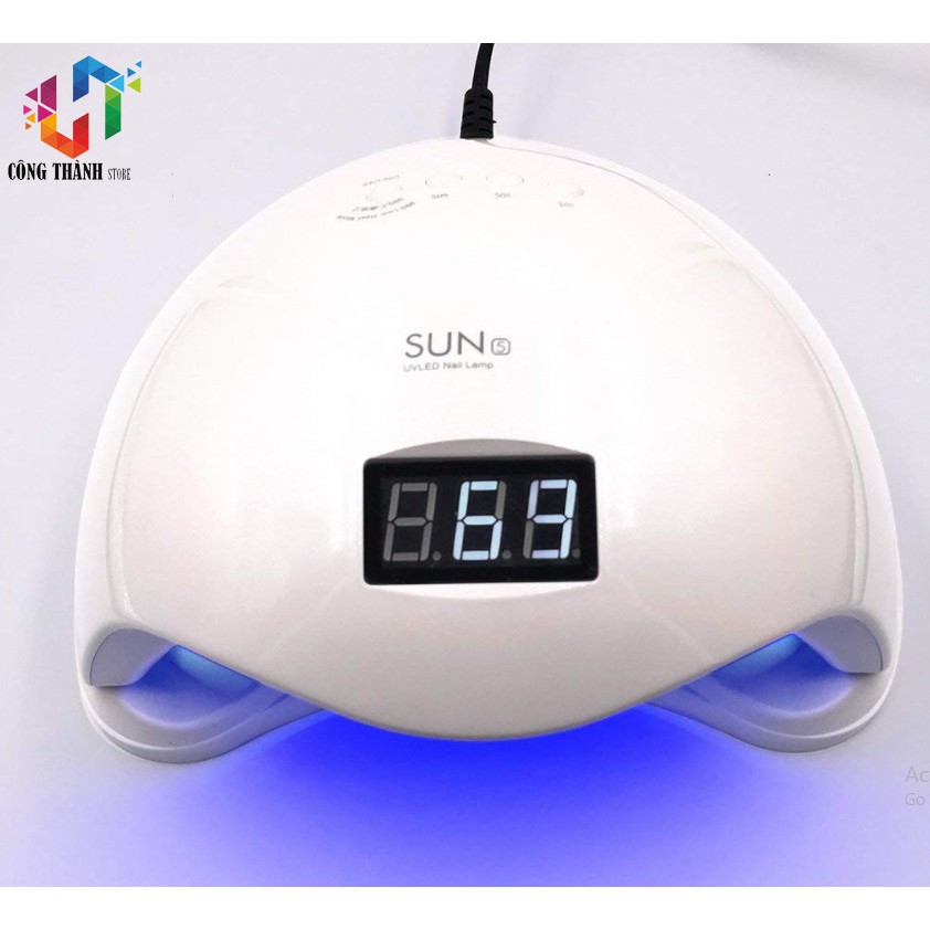 Máy làm Nail-Máy Sấy Gel Móng Tay SUN 5 Chính Hãng 48W UV-LED - 48W UV/LED