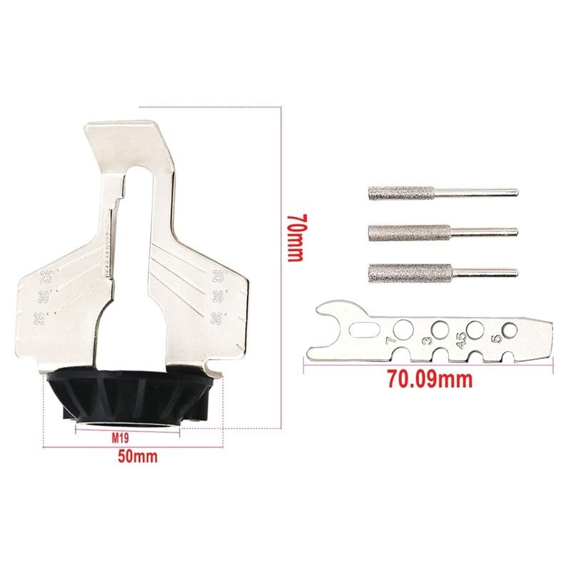 Bộ Dụng Cụ Mài Lưỡi Cưa Xích Gắn Máy Mài Chuyên Dụng