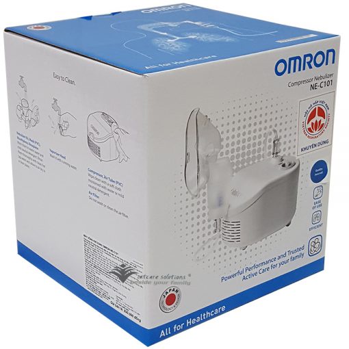 Máy xông khí dung OMRON Ne-C101 thế hệ mới thông mũi họng cho người lớn và trẻ em