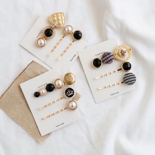 Kẹp tóc Mái/Một Bên Đính Ngọc trai Hạt Dễ Thương