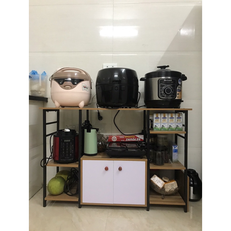 KỆ ĐỂ LÒ VI SÓNG ĐÔI - KỆ NHÀ BẾP LẮP RÁP TIỆN ÍCH