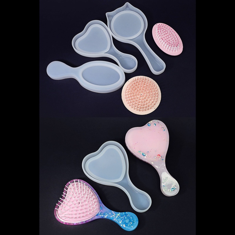 Khuôn Silicone Làm Lược Nhựa Resin Trang Trí Nhà Cửa