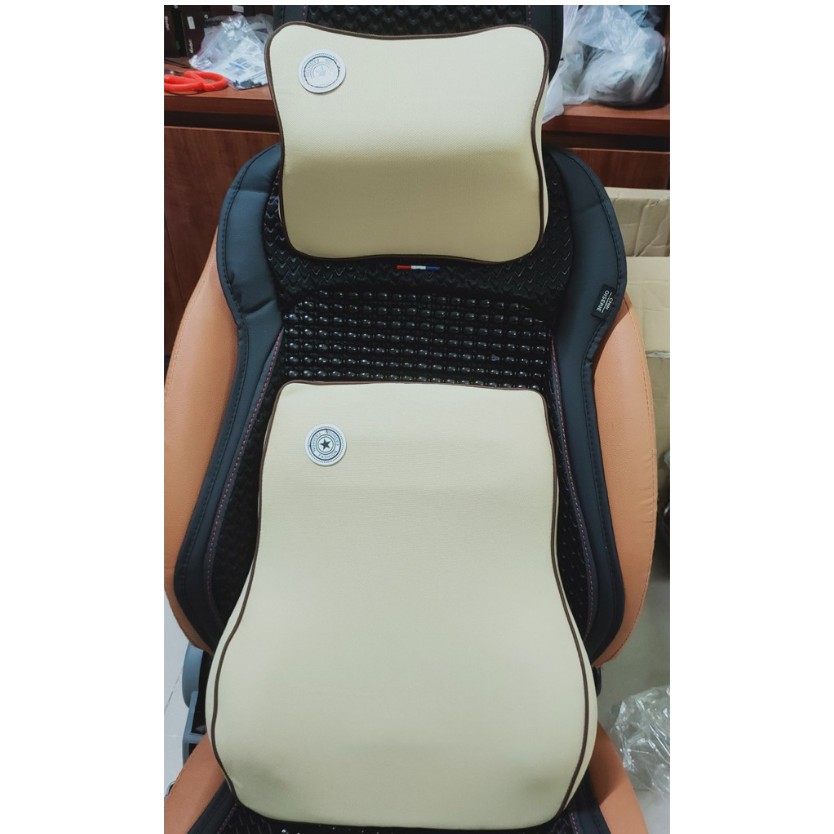 Bộ gối tựa đầu tựa lưng cao su non Sport cao cấp siêu đàn hồi