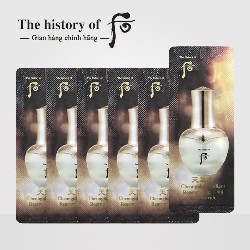 Tinh chất Whoo Cheongidan Radiant Regenerating Gold Concentrate 1ml/gói - Tinh chất Whoo vàng | BigBuy360 - bigbuy360.vn
