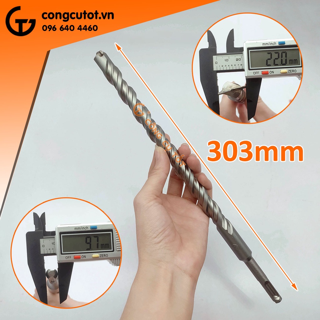 Mũi khoan xuyên tường 310mm Soyi Φ22mm