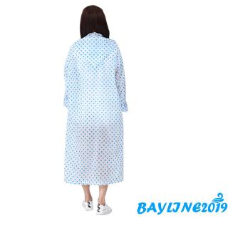 ❀May-người lớn Áo mưa chống nước Unisex EVA có mũ trùm đầu dài tay