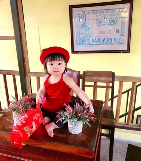 Mẫu tứ thân xinh xỉu cho bé cưng(set chưa có áo khoác ngoài)