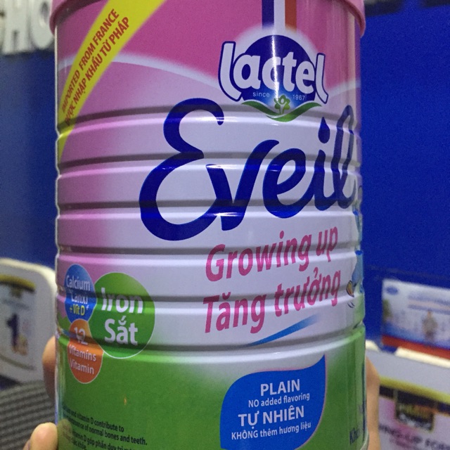 Sữa Eveil Lactel Pháp 800gr