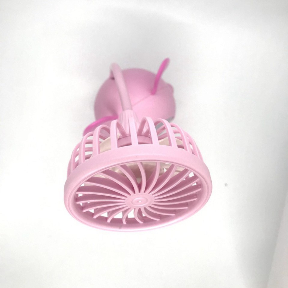 Quạt mini tích điện cầm tay quạt để bàn kèm đèn đổi màu quạt kèm đèn ngủ  | BigBuy360 - bigbuy360.vn