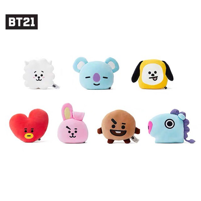 Gấu bông BT21, Gối ôm BTS chất vải nhung dãn 4 chiều size lớn, phong cách Hàn Quốc, Gấu bông cao cấp TEDDYBEAR