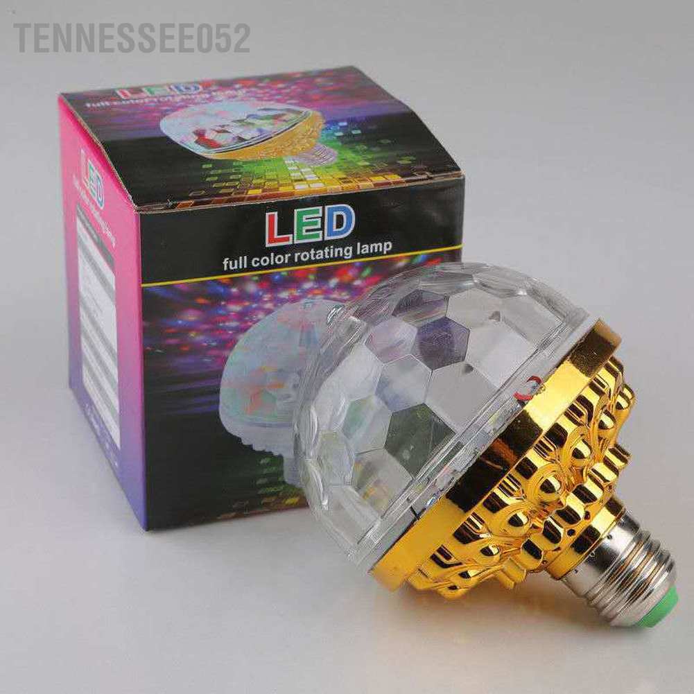 Bóng đèn xoay LED RGB nhiều màu thay đổi theo tiếng nhạc trang trí nhà cửa/ tiệc sinh nhật