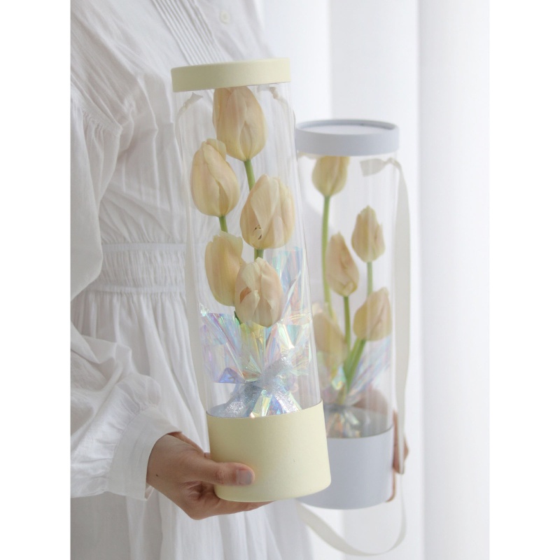 Hộp Đựng Hoa Hồng Bằng Nhựa PVC Trong Suốt Dùng Làm Quà Tặng