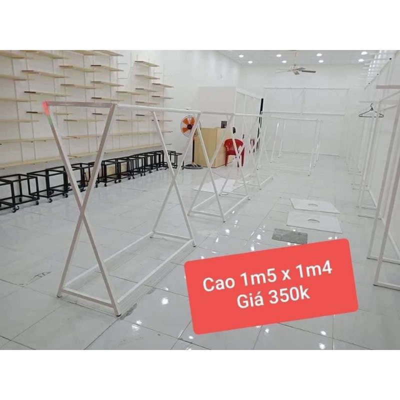 Sào Treo Quần Áo Chữ X - 1M5 X 1M4 - Sắt + Sơn Tĩnh Điện