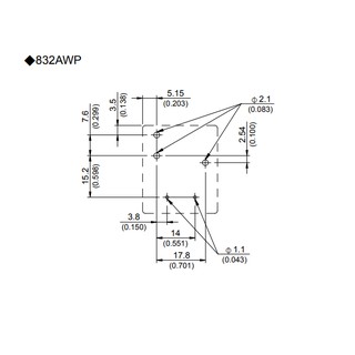 RELAY 6 CHÂN 12V-30A (832AWP-1A-F-SF-12VDC)