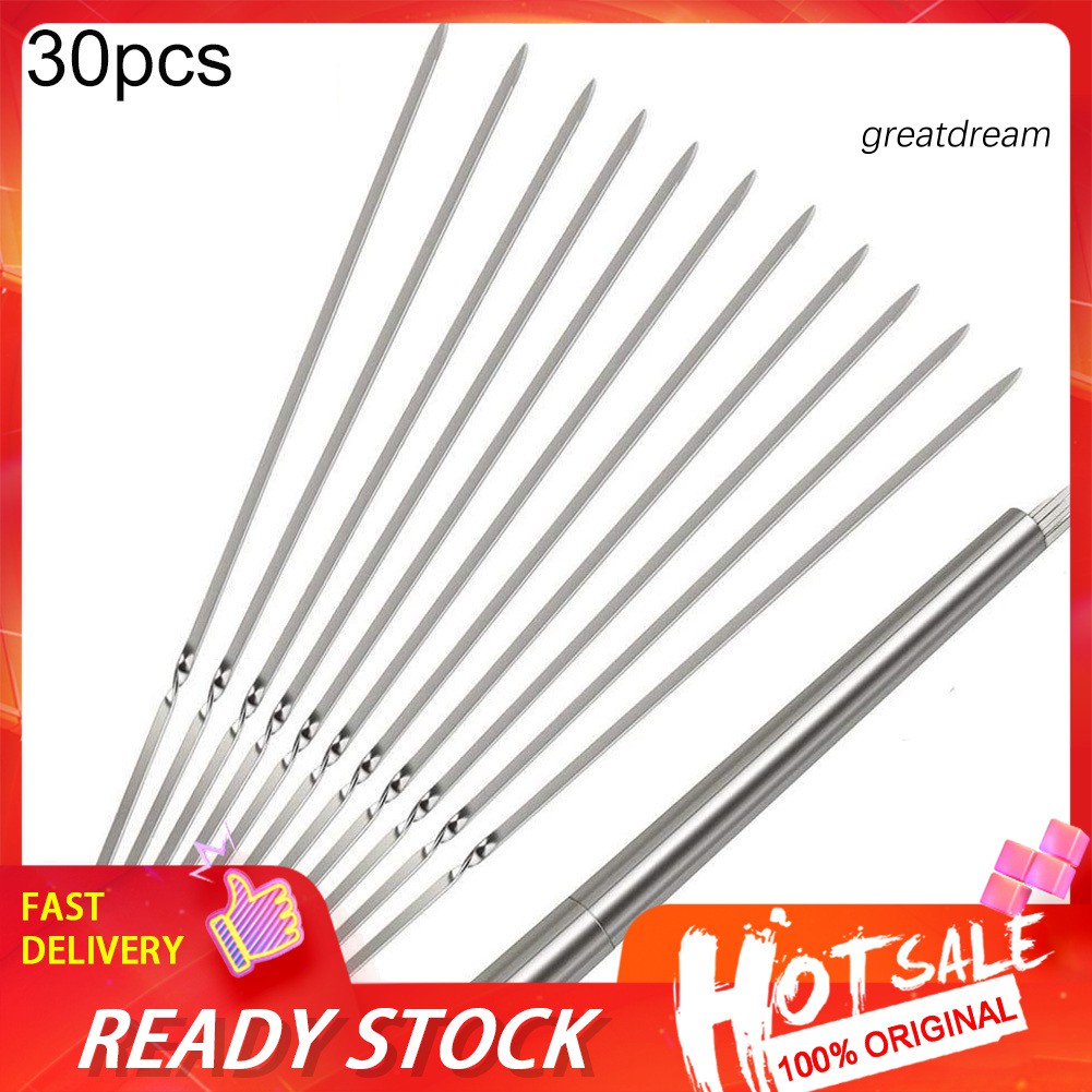 Set 30 Cây Xiên Nướng Thịt Bằng Thép Không Gỉ