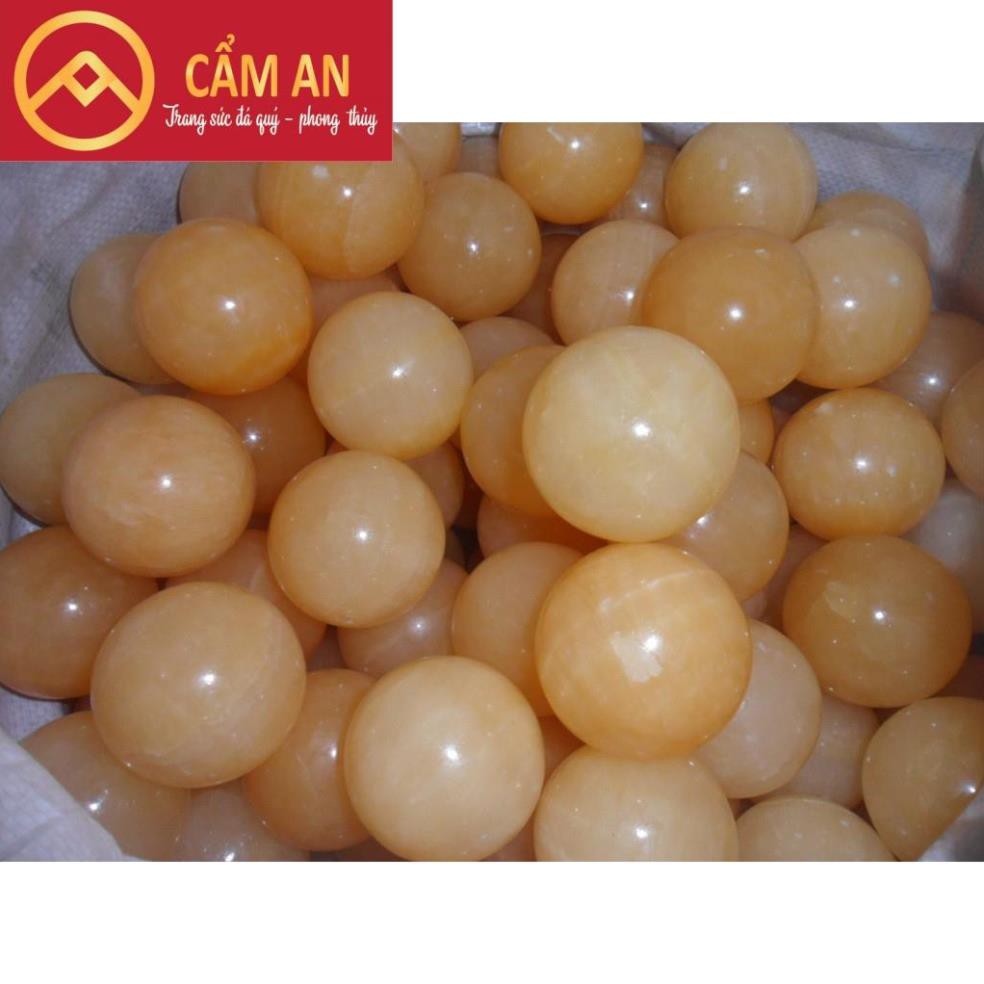 [Size 0.2 Kg] - Quả Cầu Phong Thủy Ngoc Hoàng Long Mạng Thổ - Kim, Đường Kính Khoảng 5.3cm - Phong Thủy Cẩm An